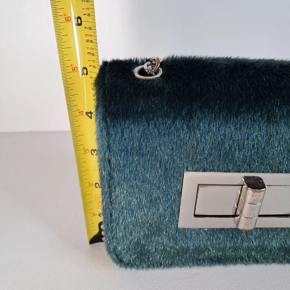 Free People Prospect Vegan Green Crossbody Bag Chain Strap